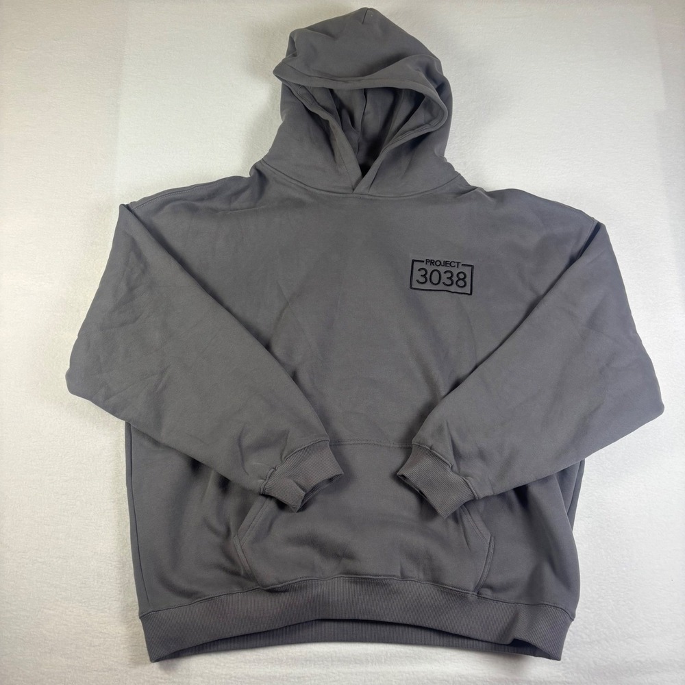 Artie Master Project 3038 Hoodie Mens XXL Gray Streetwear Fleece Sweatshirt